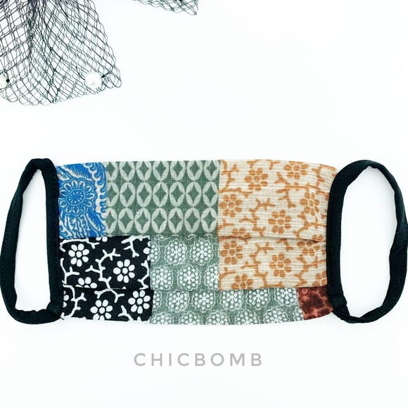 CHICBOMB Accessories - MADE IN USA Patch Printed Soft Cloth Face Mask